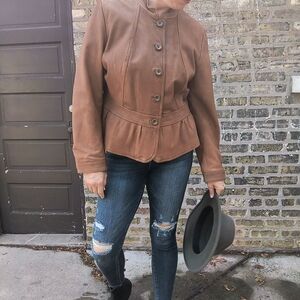 Brown Leather Women's Jacket